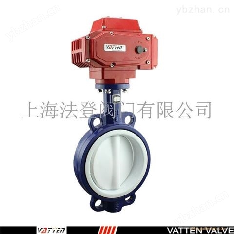 雙法蘭包膠氣動襯氟蝶閥過硫酸蝶閥襯氟蝶閥